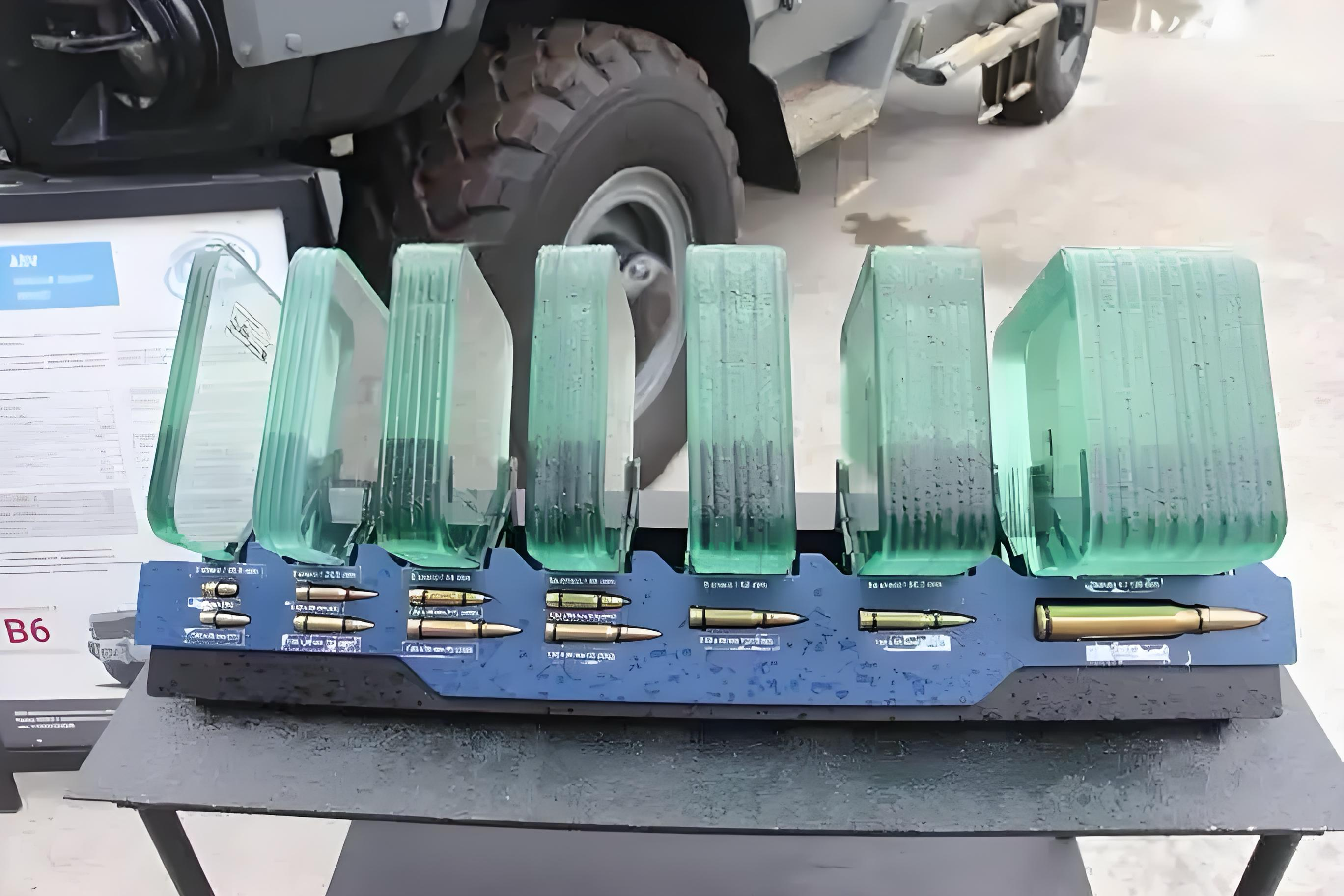 防彈玻璃不同等級(jí)的承受力